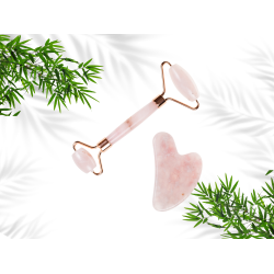 Rose Quartz Gua Sha Set